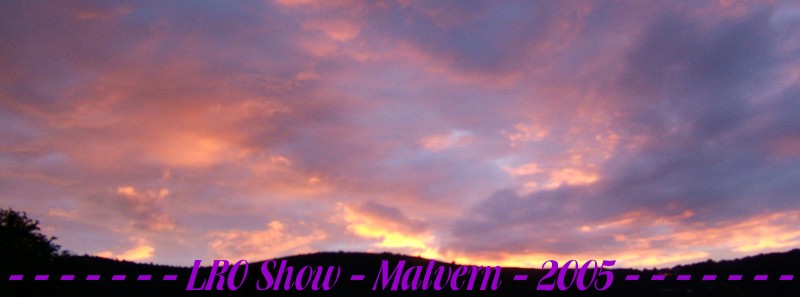Dusk over the Malvern hills